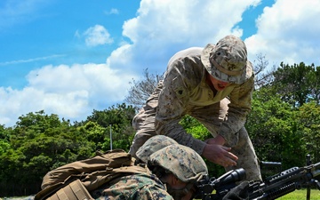 U.S. Marines and Sailors with Combat Logistics Regiment 35, 3rd Marine Logistics Group, Conduct Live-fire Training