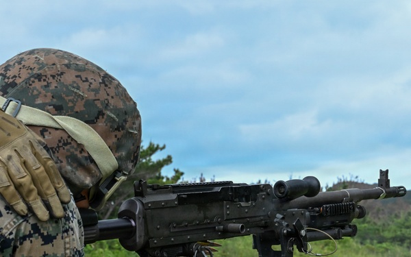 U.S. Marines and Sailors with Combat Logistics Regiment 35, 3rd Marine Logistics Group, Conduct Live-fire Training
