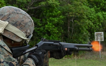 U.S. Marines and Sailors with Combat Logistics Regiment 35, 3rd Marine Logistics Group, Conduct Live-fire Training