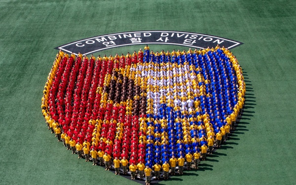 Champion Brigade Forms Up to Portray Brigade Insignia