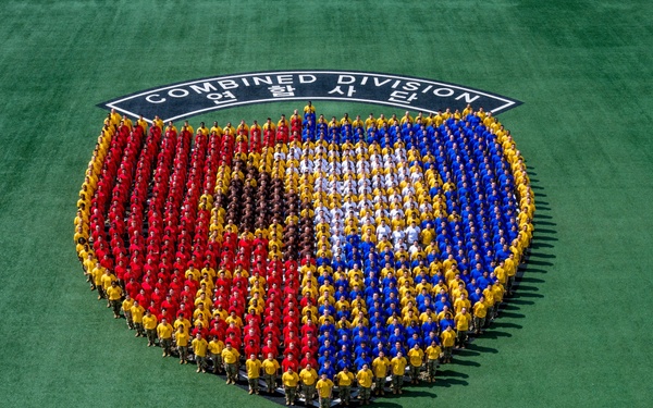 Champion Brigade Form Up to Portray Brigade Insignia