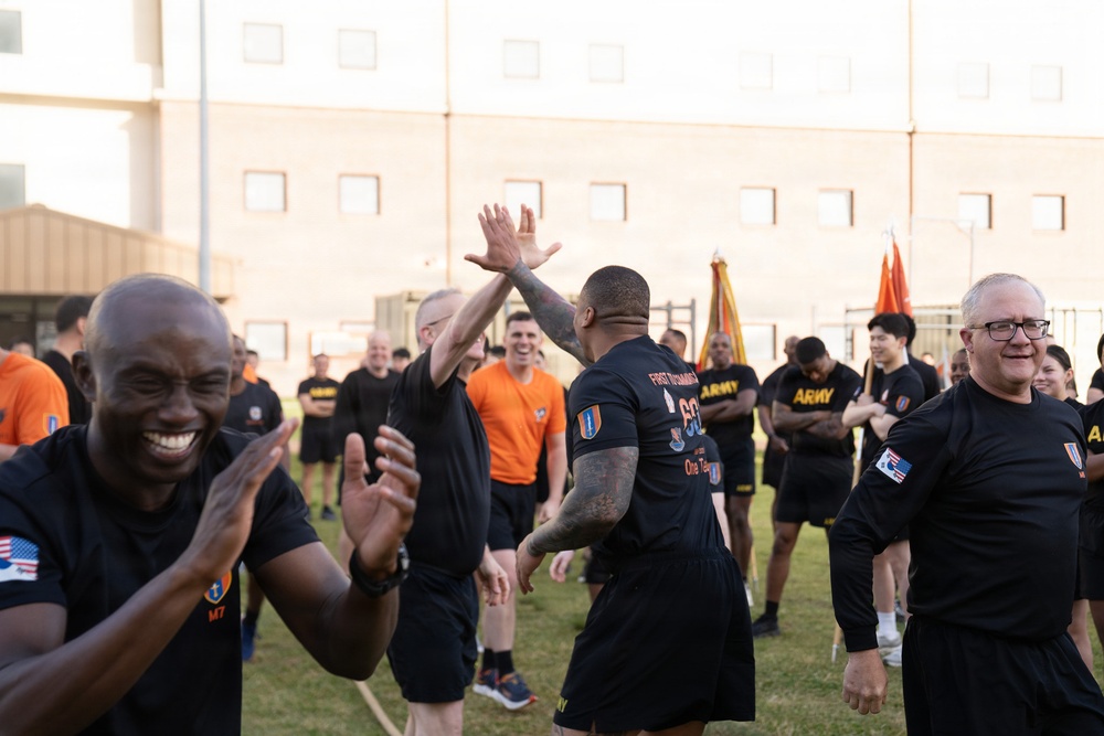 1SIG BDE Signal Month: 1st Signal Brigade Soldiers participate in Signal Month Run at Camp Humphreys.