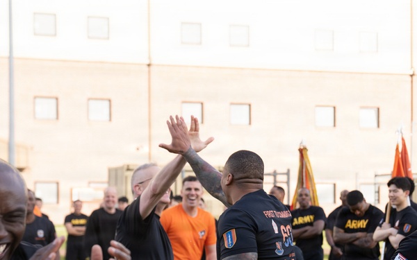 1SIG BDE Signal Month: 1st Signal Brigade Soldiers participate in Signal Month Run at Camp Humphreys.