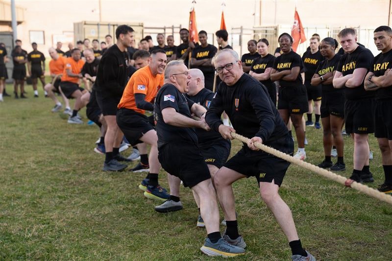 1SIG BDE Signal Month: 1st Signal Brigade Soldiers participate in Signal Month Run at Camp Humphreys.