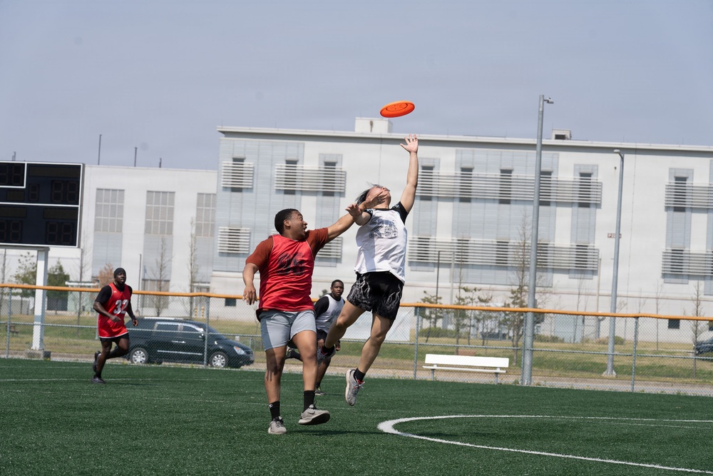 1SIG BDE Signal Month: 1st Signal Brigade Soldiers compete in Ultimate Frisbee Tournament at Camp Humphreys.