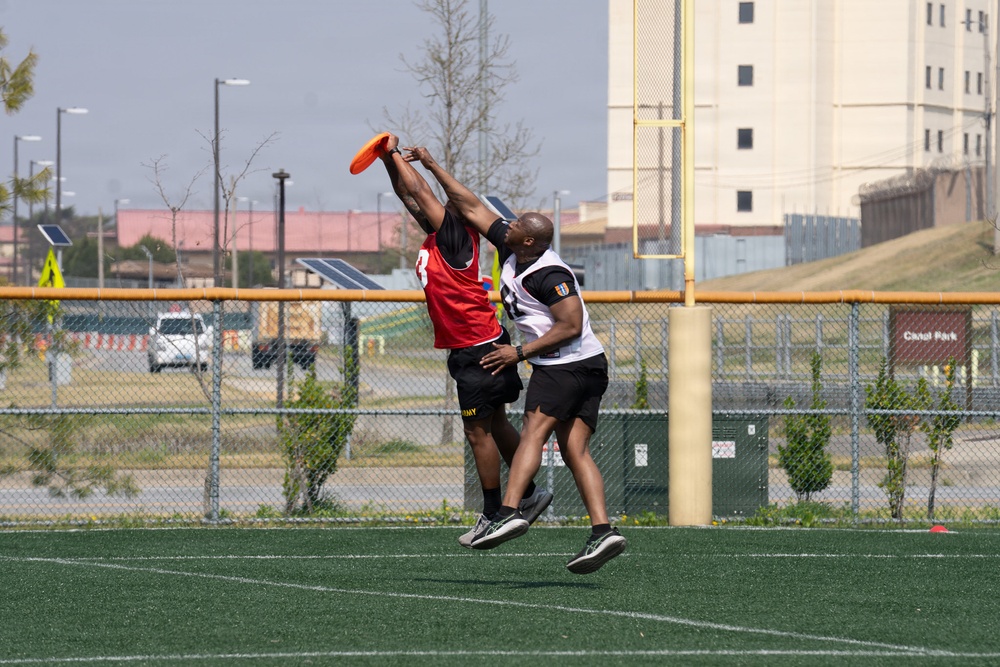 1SIG BDE Signal Month: 1st Signal Brigade Soldiers compete in Ultimate Frisbee Tournament at Camp Humphreys.