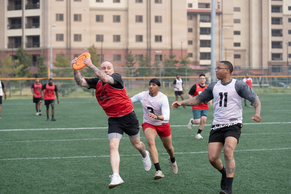 1SIG BDE Signal Month: 1st Signal Brigade Soldiers compete in Ultimate Frisbee Tournament at Camp Humphreys.
