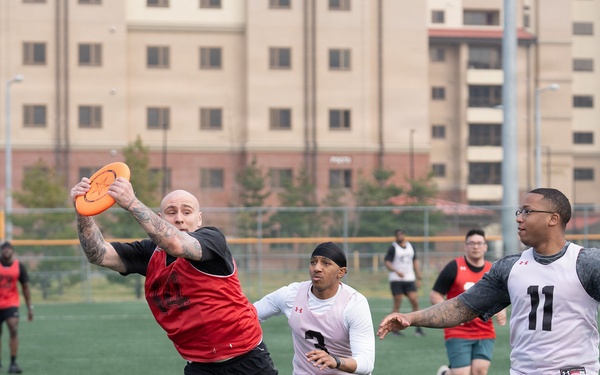 1SIG BDE Signal Month: 1st Signal Brigade Soldiers compete in Ultimate Frisbee Tournament at Camp Humphreys.