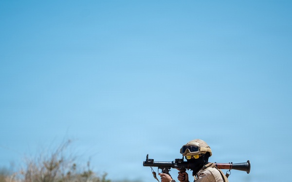 Multinational forces assault shoreline objective during Flintlock 2026