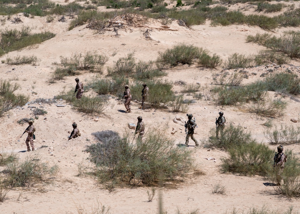 Multinational forces assault shoreline objective during Flintlock 2026