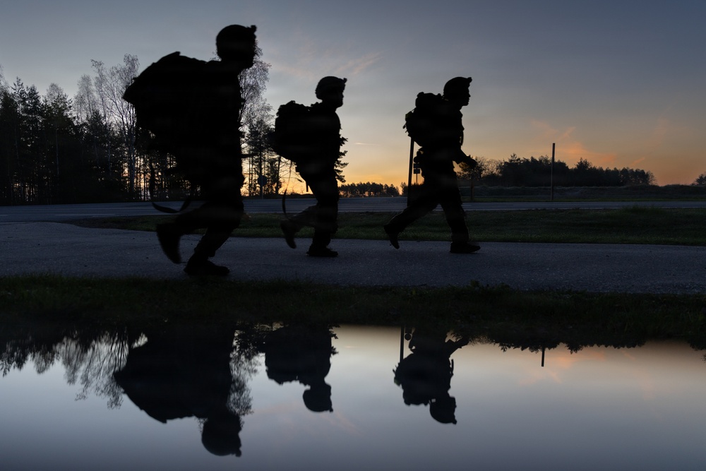 21st Theater Sustainment Command Best Squad Competition 2026 Ruck March