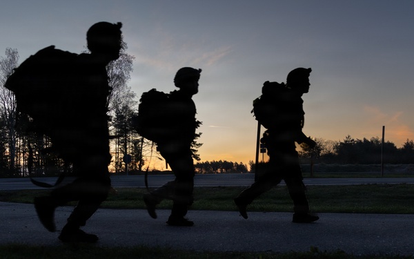 21st Theater Sustainment Command Best Squad Competition 2026 Ruck March