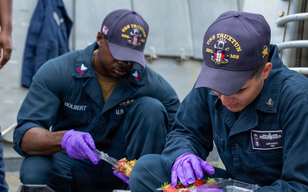 Food Inspection Onboard USS Truxtun