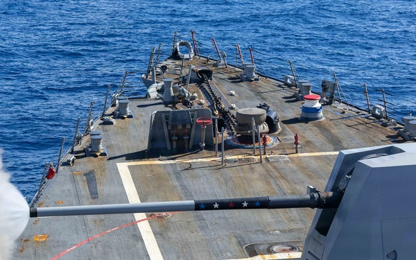 USS Truxtun Conducts Live Fire Exercise