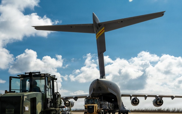 Relief arrives in Saipan as 36th CRS responds to Typhoon Sinlaku