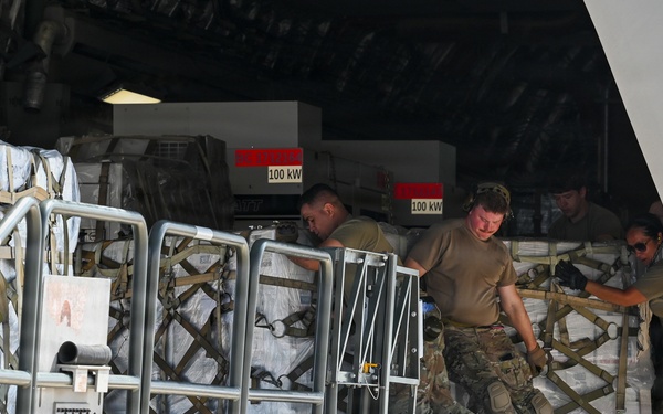 Relief arrives in Saipan as 36th CRS responds to Typhoon Sinlaku