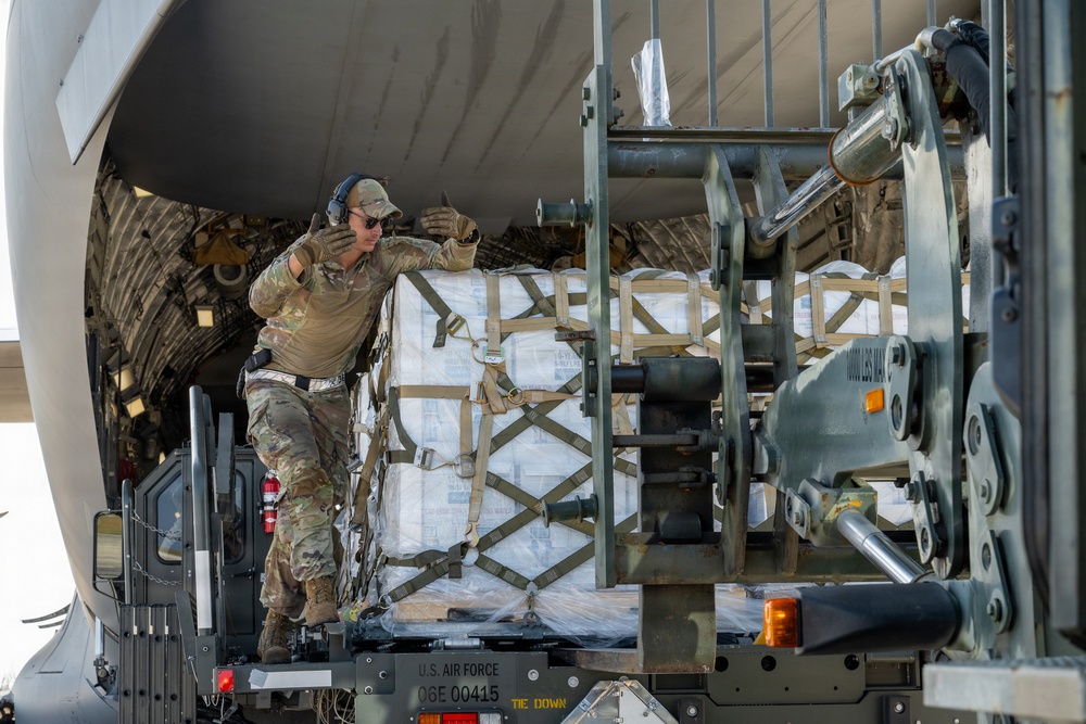 Relief arrives in Saipan as 36th CRS responds to Typhoon Sinlaku