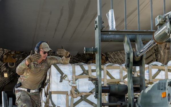 Relief arrives in Saipan as 36th CRS responds to Typhoon Sinlaku