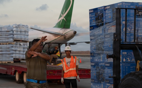 Relief arrives in Saipan as 36th CRS responds to Super Typhoon Sinlaku