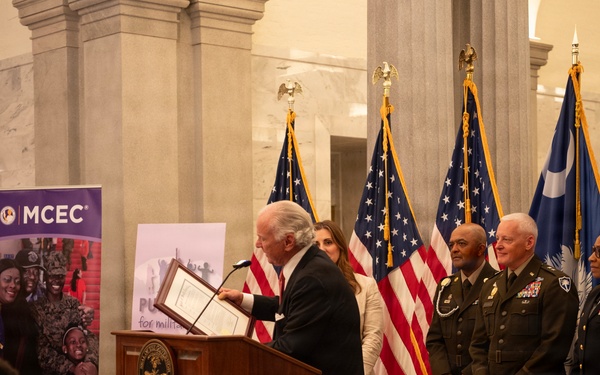 Month of the Military Child proclamation event at SC State House