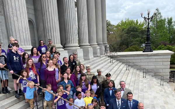 Month of the Military Child proclamation event at SC State House