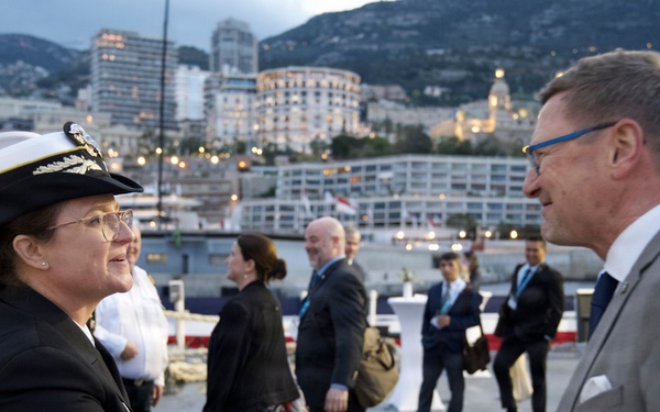 U.S. Navy Hosts Reception aboard USNS Marie Tharp (T-AGS-66)