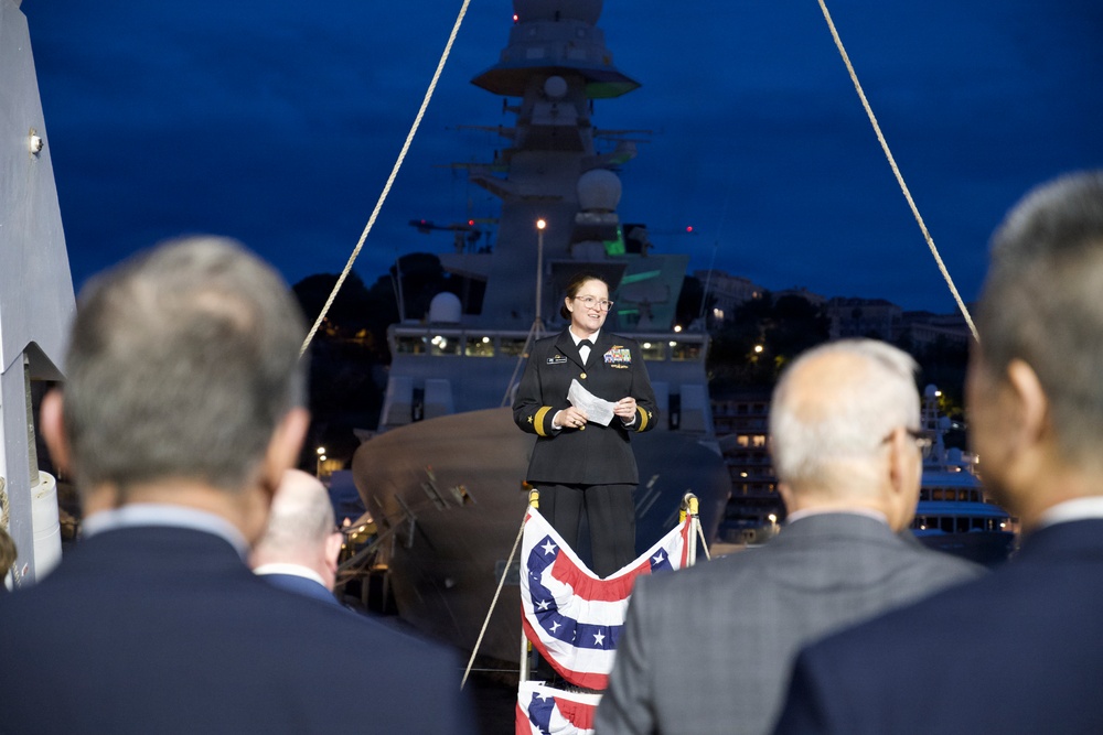 U.S. Navy Hosts Reception aboard USNS Marie Tharp (T-AGS-66)