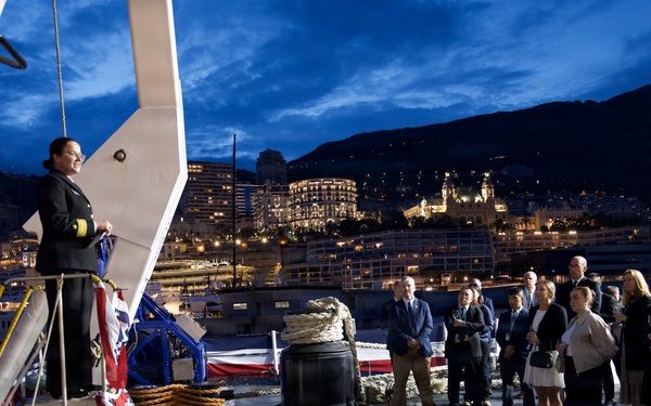 U.S. Navy Hosts Reception aboard USNS Marie Tharp (T-AGS-66)