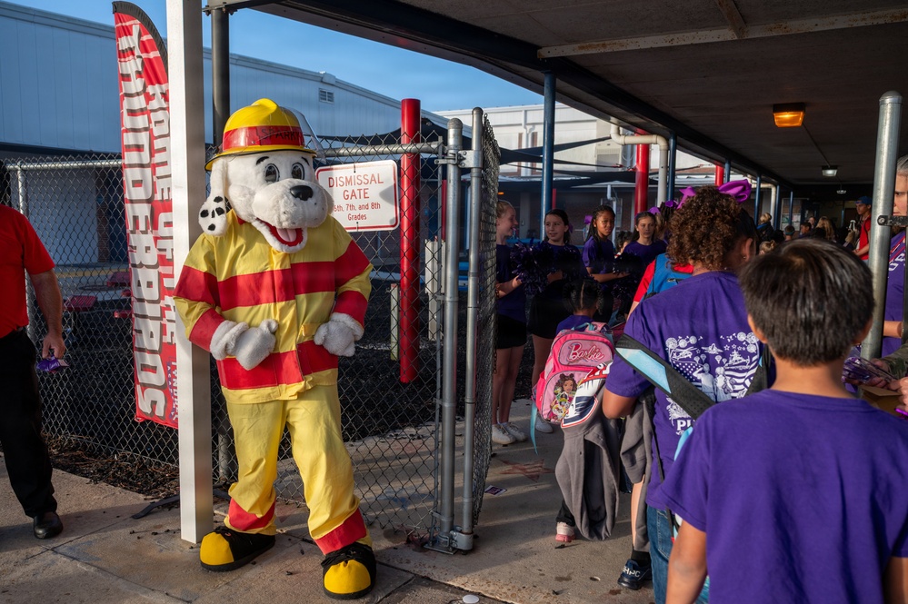 Tyndall Academy celebrates Purple Up Day