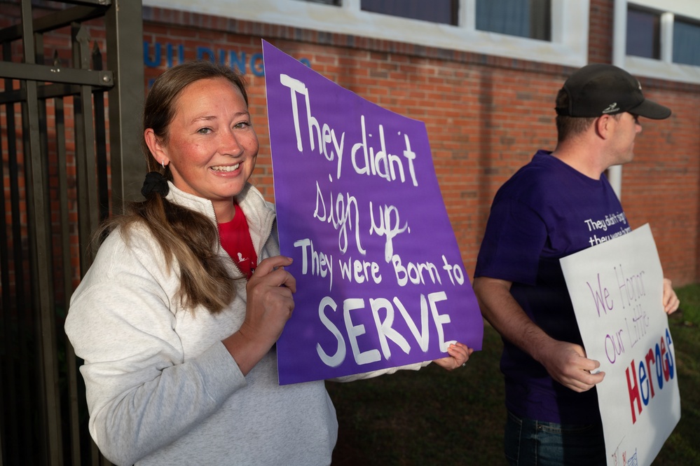 Tyndall Academy celebrates Purple Up Day