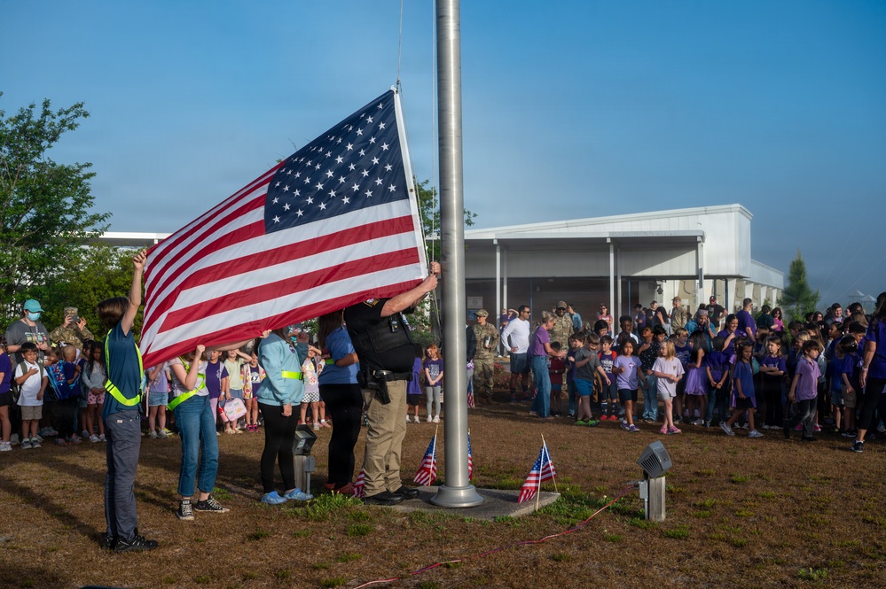 Tyndall Academy celebrates Purple Up Day