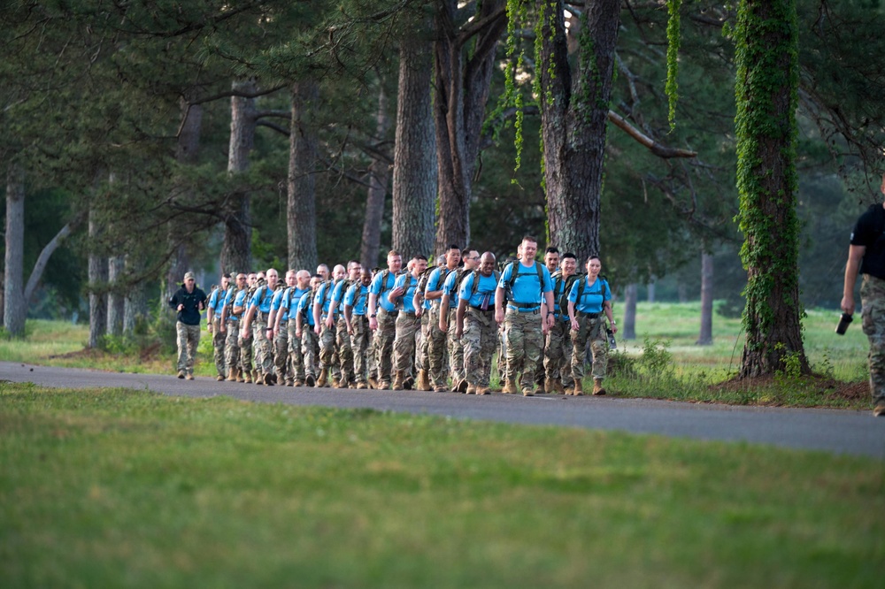 WOTS Class 26-04 Candidates execute week 4 ruck march
