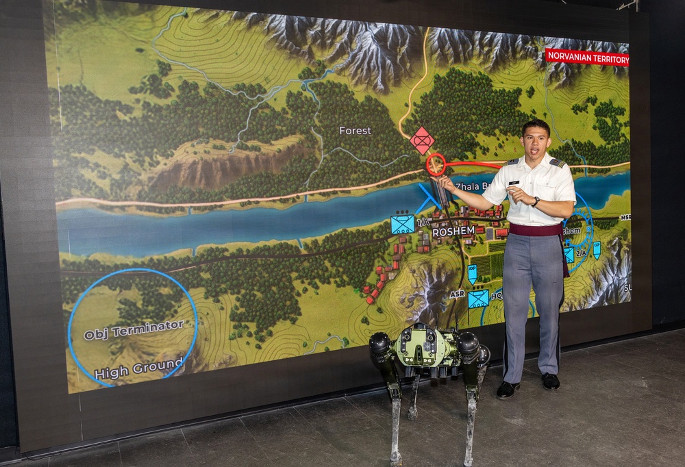 Cadets work with software using Lethal Autonomous Weapons Systems that analyzes tactical decisions, provides ethical score