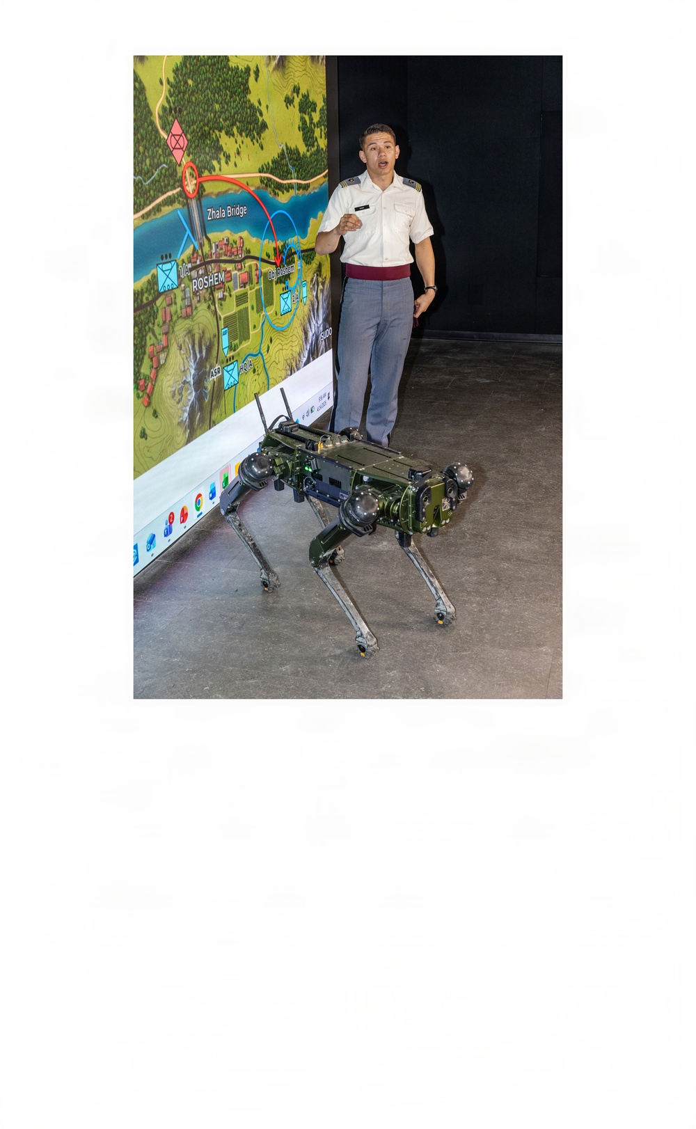 Cadets work with software using Lethal Autonomous Weapons Systems that analyzes tactical decisions, provides ethical score