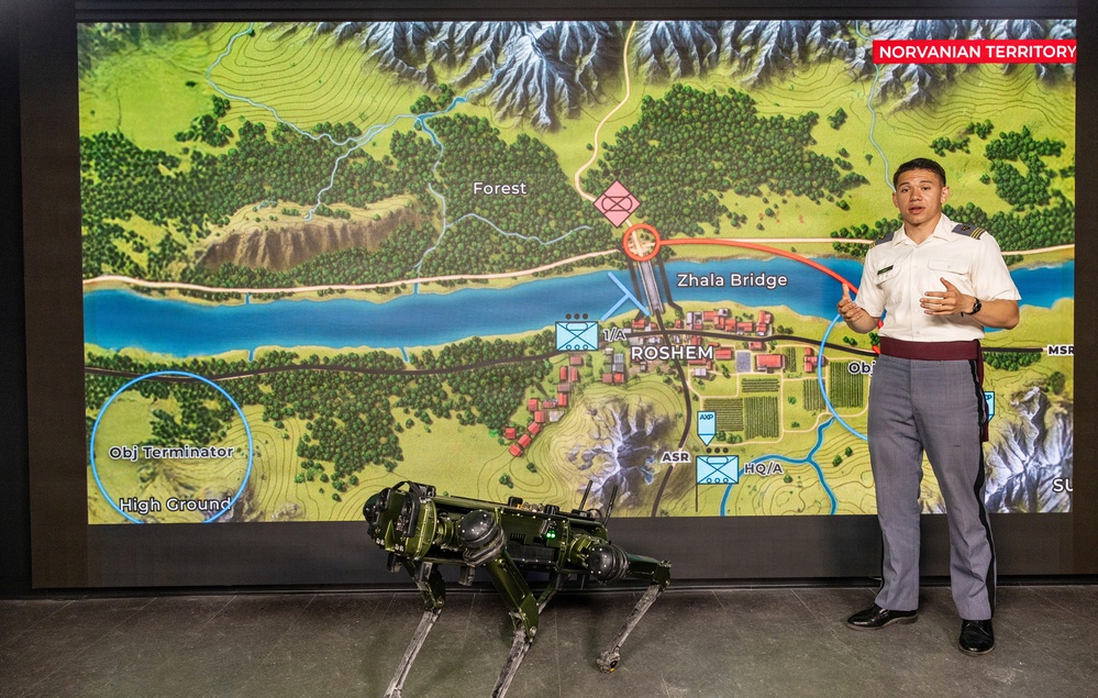 Cadets work with software using Lethal Autonomous Weapons Systems that analyzes tactical decisions, provides ethical score