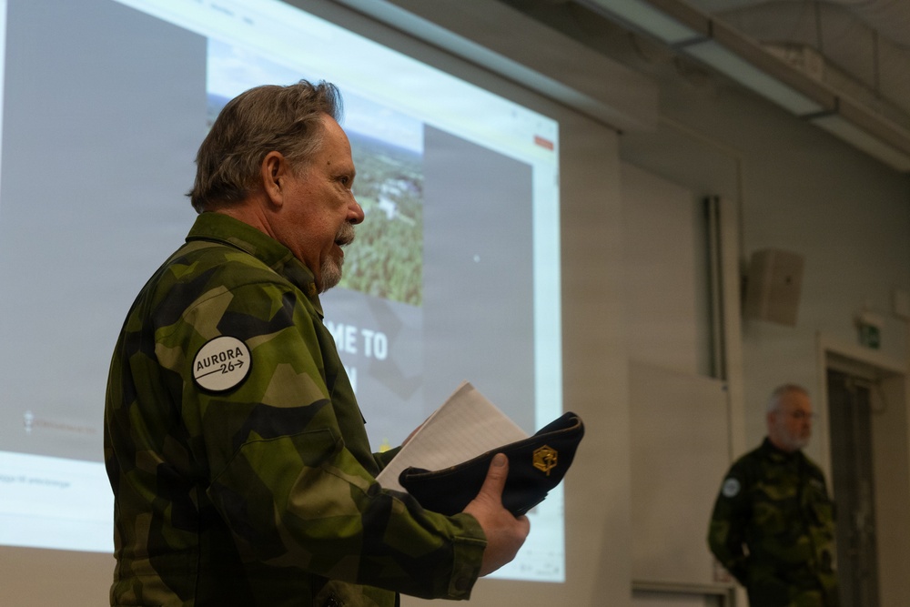 SWORD 26 | Combat Logistics Battalion 24 Receive Swedish Welcome Aboard Brief