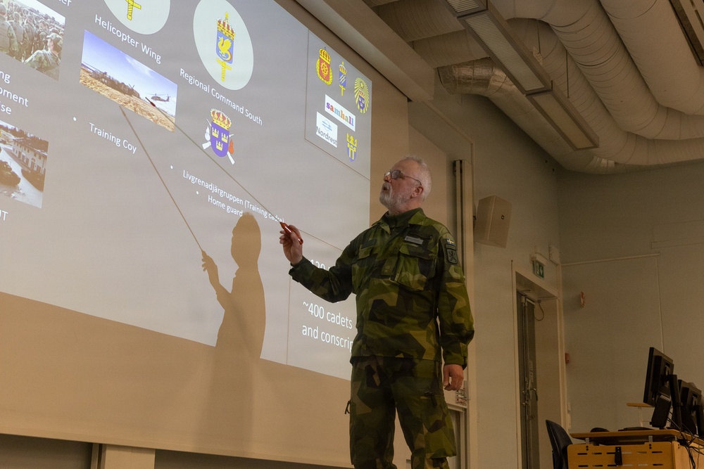 SWORD 26 | Combat Logistics Battalion 24 Receive Swedish Welcome Aboard Brief
