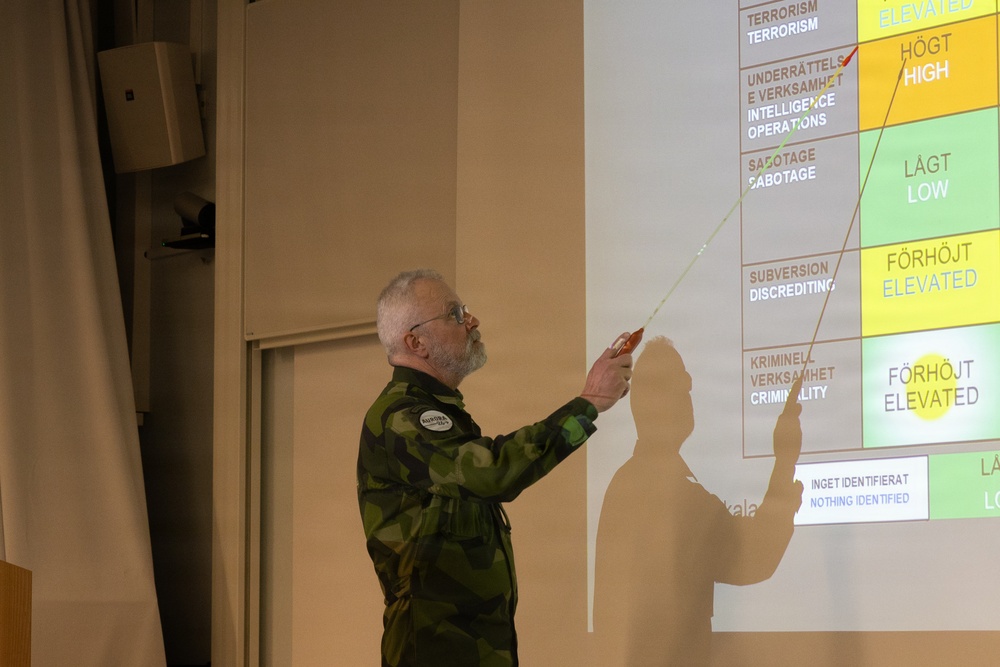 SWORD 26 | Combat Logistics Battalion 24 Receive Swedish Welcome Aboard Brief