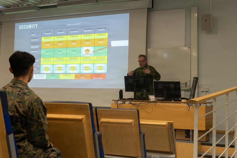 SWORD 26 | Combat Logistics Battalion 24 Receive Swedish Welcome Aboard Brief