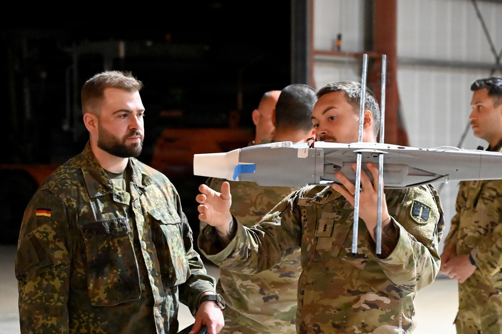 MDC-E Soldiers prepare UAS for test flight at Arcane Thunder 26