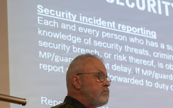 SWORD 26 | Combat Logistics Battalion 24 Receive Swedish Welcome Aboard Brief