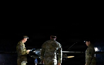 MDC-E Soldiers prepare UAS for test flight at Arcane Thunder 26