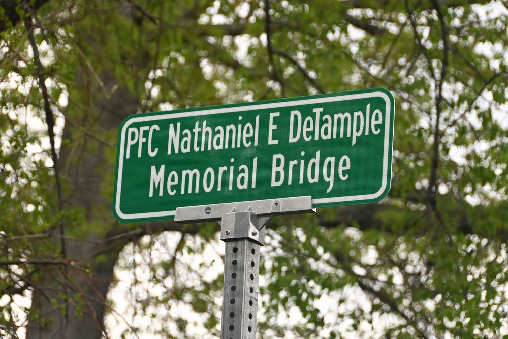 Bridge dedicated to fallen Soldier