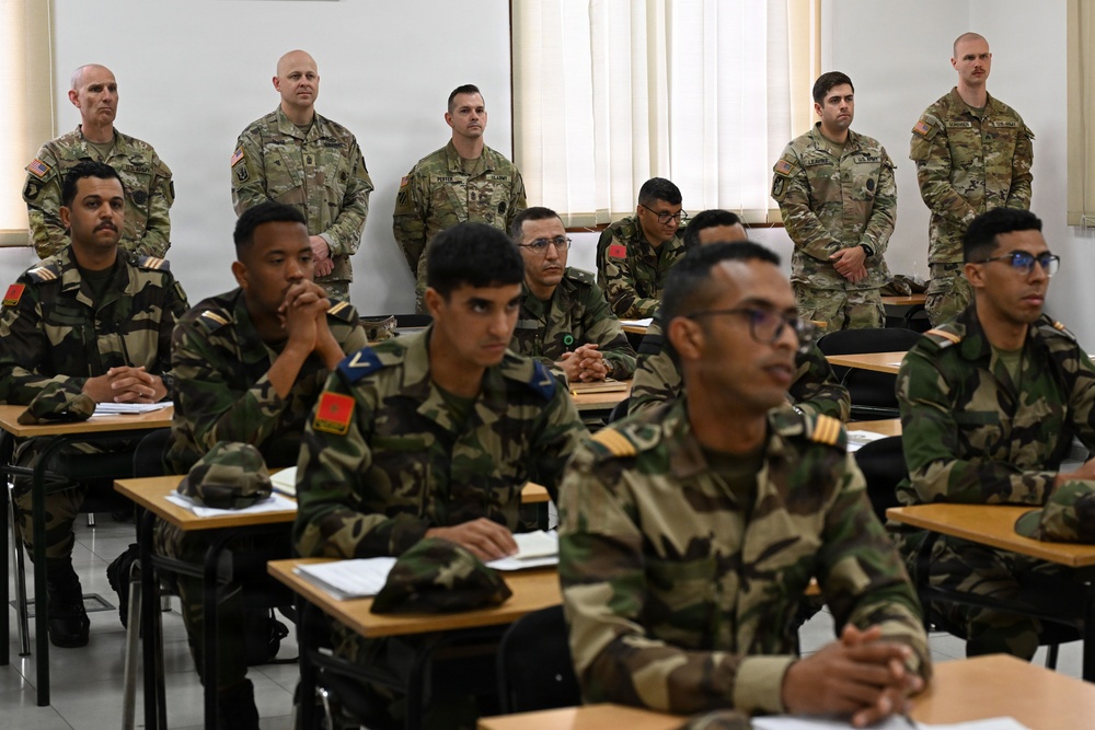 US service members participate in multinational academics during African Lion 26