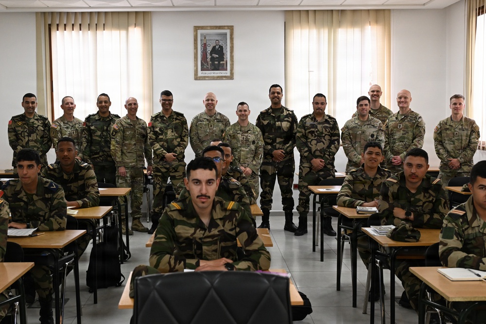 US service members participate in multinational academics during African Lion 26