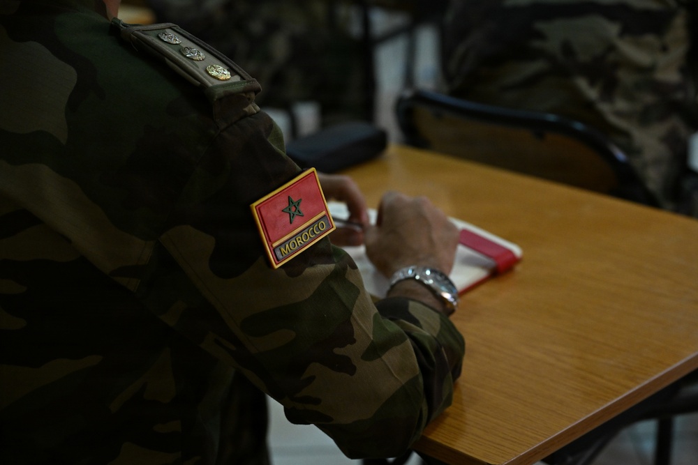 US service members participate in multinational academics during African Lion 26