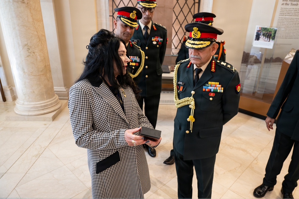 Chief of Staff of the Indian Army Gen. Upendra Dwivedi Visits ANC