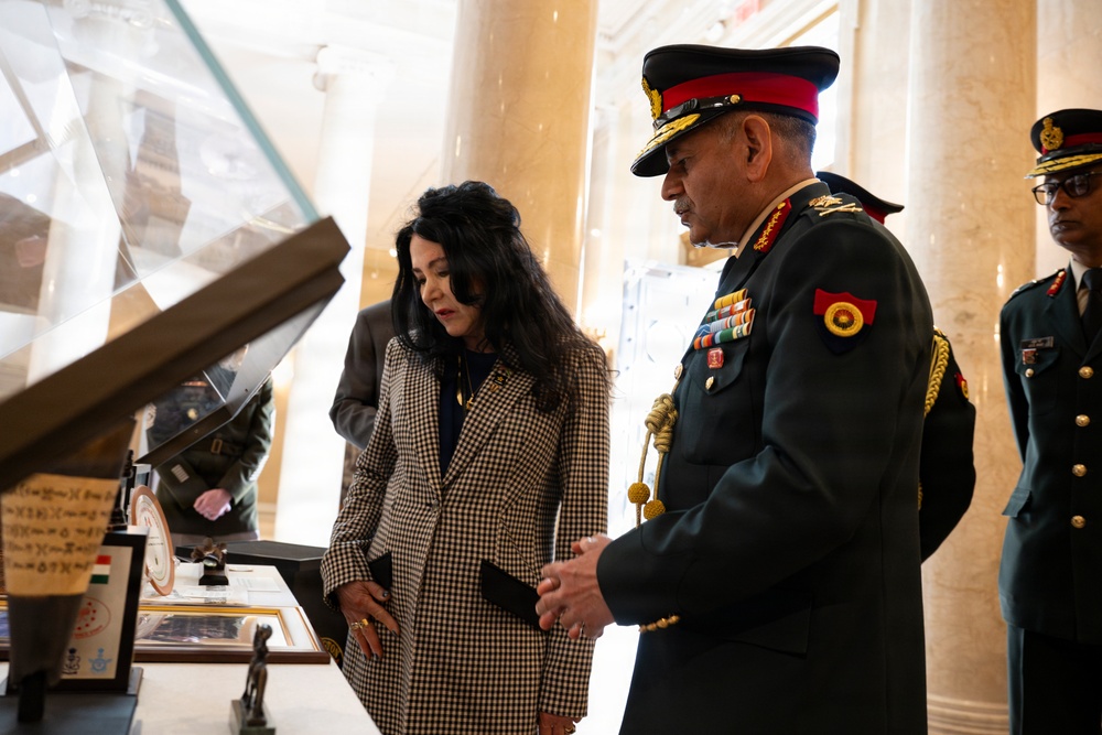 Chief of Staff of the Indian Army Gen. Upendra Dwivedi Visits ANC