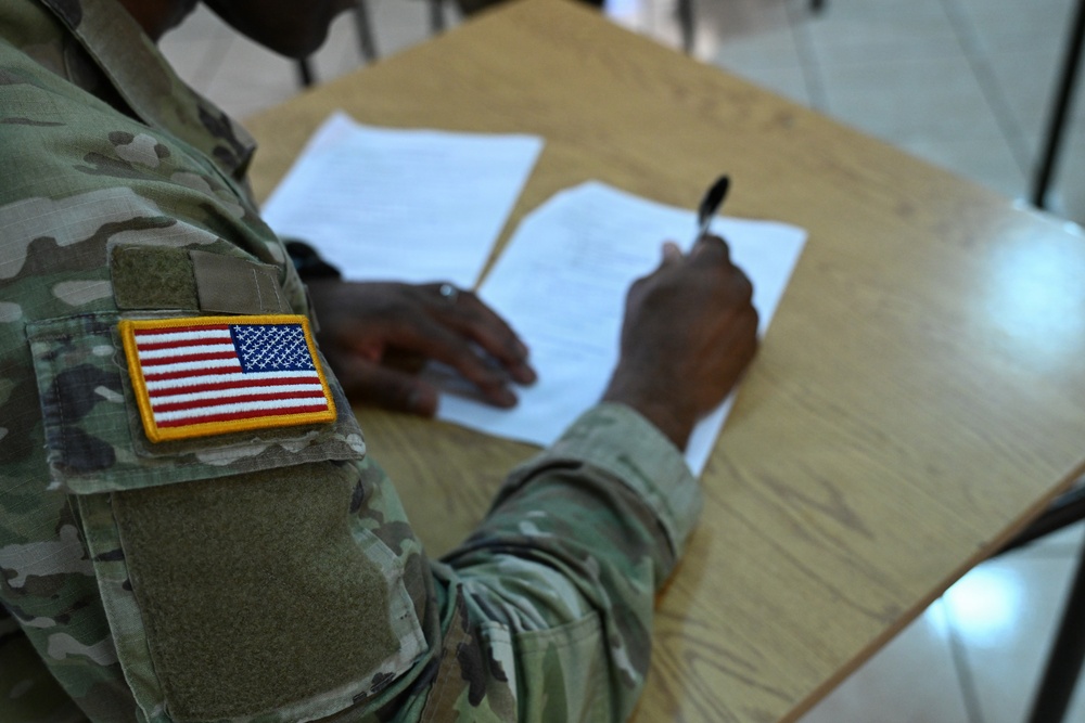 US service members participate in multinational academics during African Lion 26