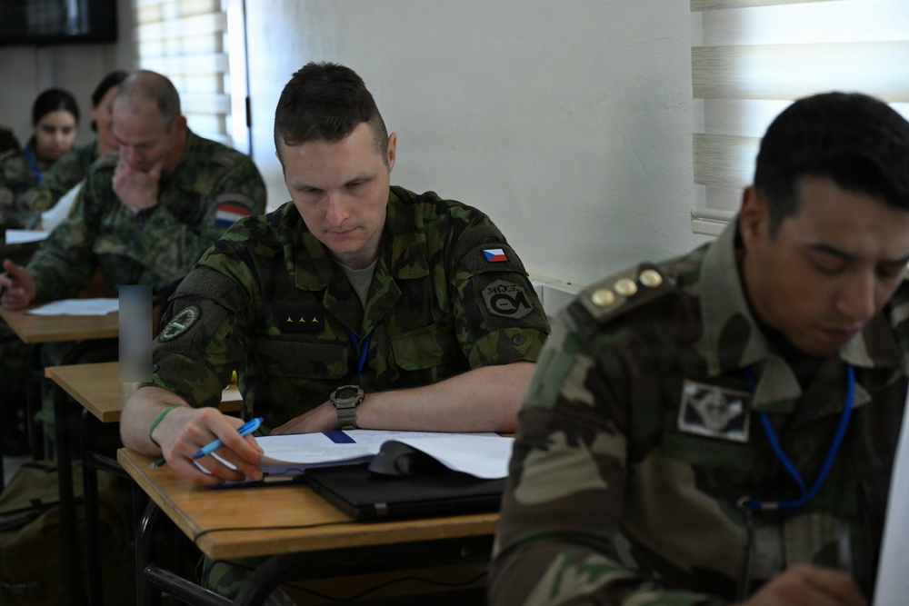 US service members participate in multinational academics during African Lion 26
